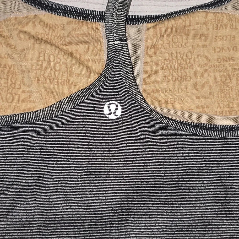 Lululemon Power Y TankHeathered Black / Black Size 6 - Picture 5 of 5